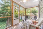 Enjoy all the backyard fun or grab your book for the screened porch